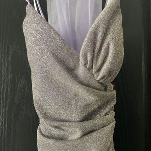 Selling a brand new lilac sparkly dress. Never worn.